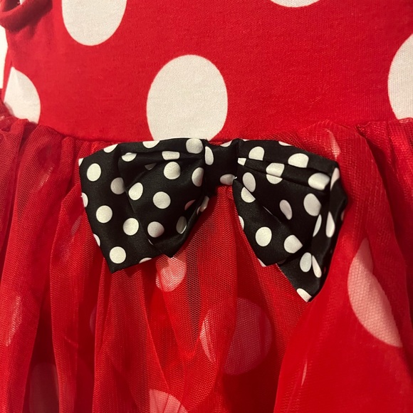 Red Polka Dot Minnie Mouse Dress - Picture 3 of 6